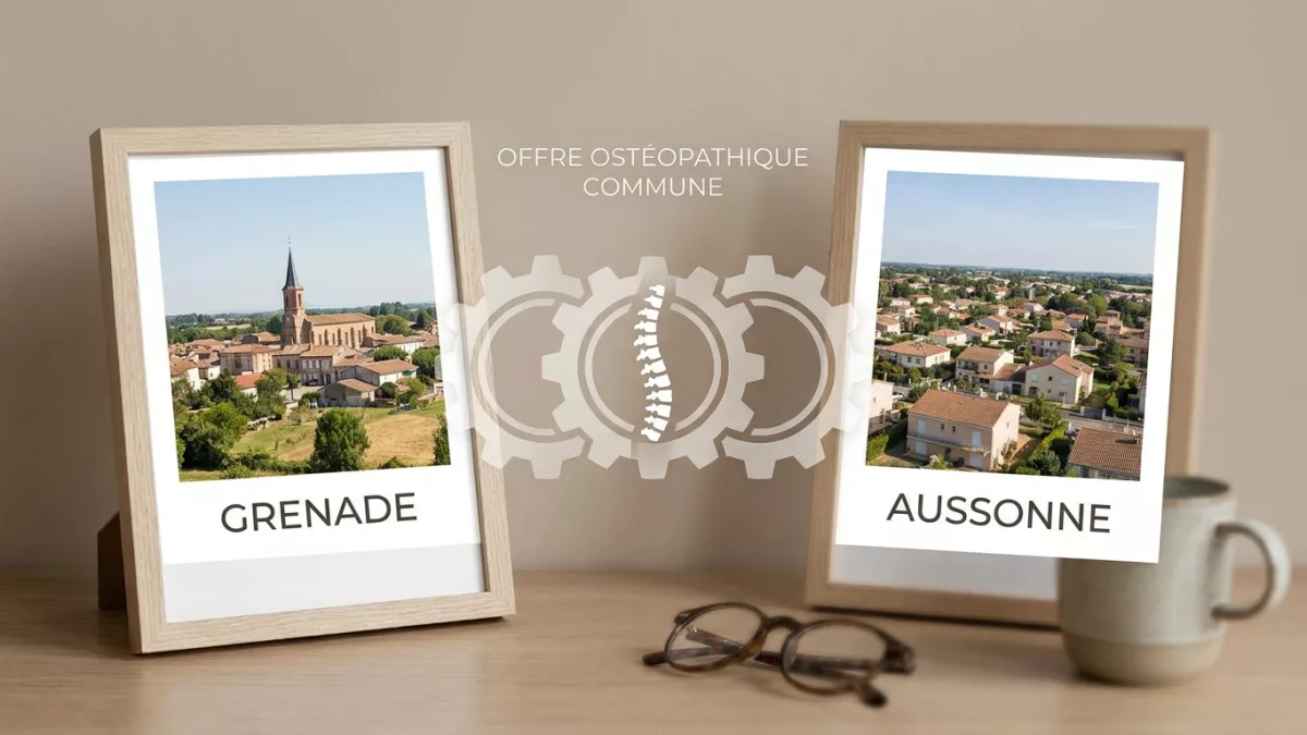 Grenade et Aussonne : deux communes proches pour une même offre ostéopathique.